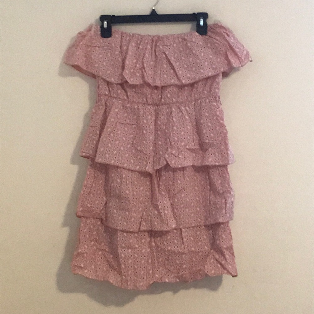 Tiered Strapless Dress